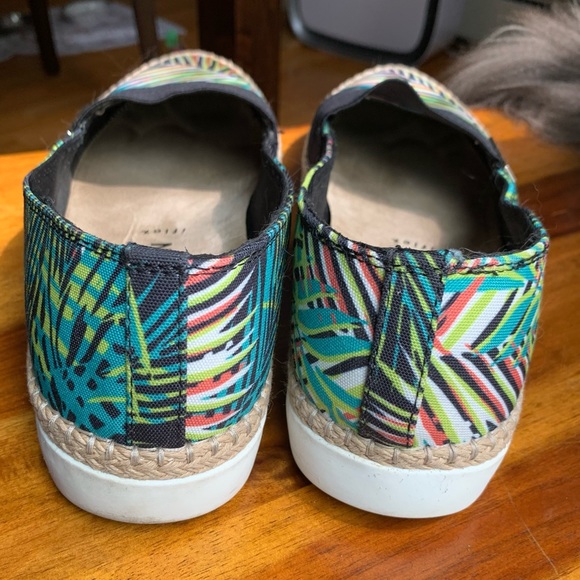 Anne Klein espadrille flats tropical palms 10.5 akzilya - Picture 5 of 7